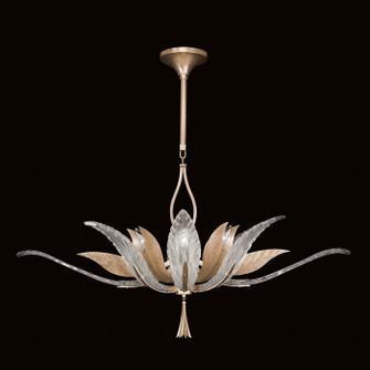 Plume Eight Light Pendant in Gold/White ''Plumes'' (48|893740-21ST)