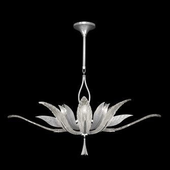 Plume Eight Light Pendant in Silver/White ''Plumes'' (48|893740-11ST)