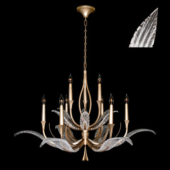 Plume Nine Light Chandelier in Gold/White ''Plumes'' (48|893640-21ST)