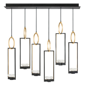 Delphi LED Pendant in Black/Gold (48|893140-3ST)