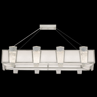Crownstone 16 Light Pendant in Silver w/Textured Linen Inserts (48|891240-11ST)