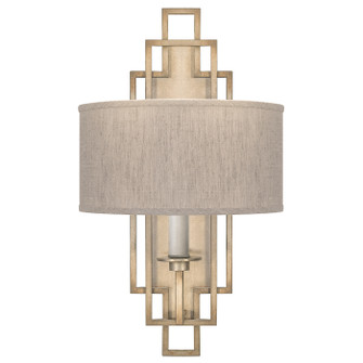 Cienfuegos One Light Wall Sconce in Gold Leaf w/White Fabric Shades (48|889350-SF31)