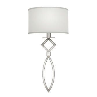 Cienfuegos One Light Wall Sconce in Silver Leaf w/White Fabric Shades (48|887950-SF41)