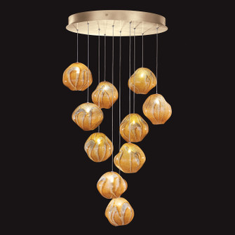 Vesta LED Pendant in Gold w/Amber Glass (48|869040-22LD)