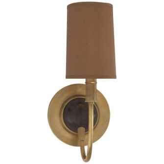 Elkins One Light Wall Sconce in Antique Brass with Chocolate (268|TOB 2067HAB/CHC-FS)