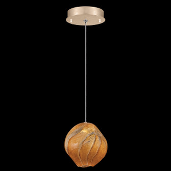 Vesta LED Drop Light in Gold w/Amber Glass (48|866140-22LD)