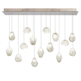 Natural Inspirations LED Pendant in Gold w/Clear Quartz Glass Drops (48|853740-23LD)