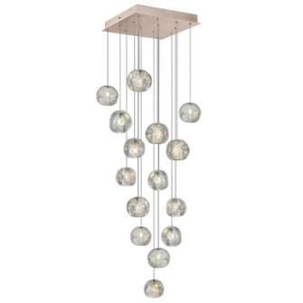 Natural Inspirations LED Pendant in Gold w/Nebula Glass Drops (48|853040-206LD)