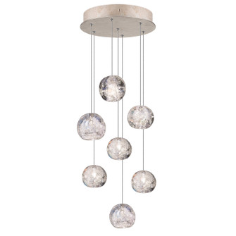 Natural Inspirations LED Pendant in Gold w/Nebula Glass Drops (48|852640-206LD)
