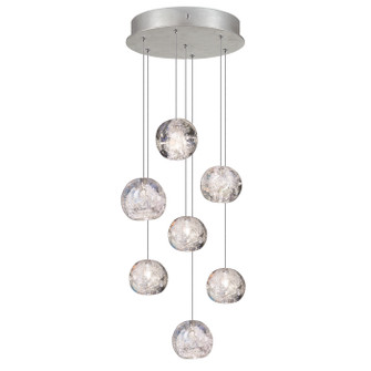 Natural Inspirations LED Pendant in Silver w/Nebula Glass Drops (48|852640-106LD)