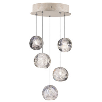 Natural Inspirations LED Pendant in Gold w/Nebula Glass Drops (48|852440-206LD)