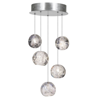 Natural Inspirations LED Pendant in Silver w/Nebula Glass Drops (48|852440-106LD)