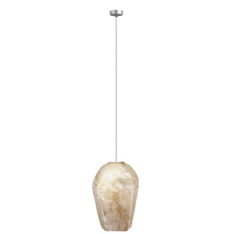 Natural Inspirations LED Drop Light in Silver w/Natural Quartz Glass Drop (48|851840-17LD)