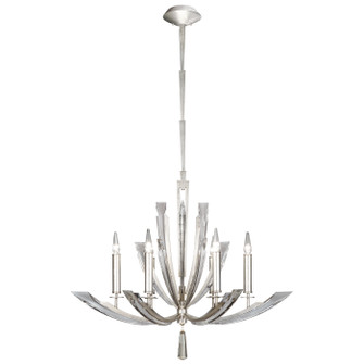 Vol de Cristal Six Light Chandelier in Silver (48|798040ST)
