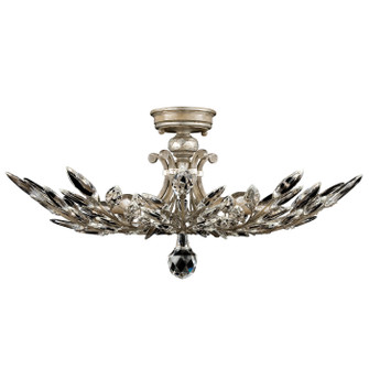 Crystal Laurel Five Light Semi-Flush Mount in Silver (48|753440ST)