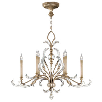 Beveled Arcs Six Light Chandelier in Silver (48|739240ST)