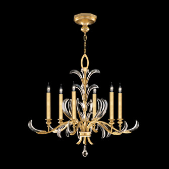 Beveled Arcs Six Light Chandelier in Gold Leaf (48|739140-SF3)