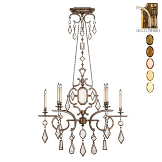 Encased Gems Six Light Chandelier in Gold (48|726040-1ST)