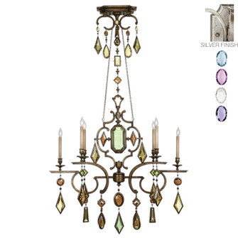 Encased Gems Six Light Chandelier in Silver (48|725940-1ST)