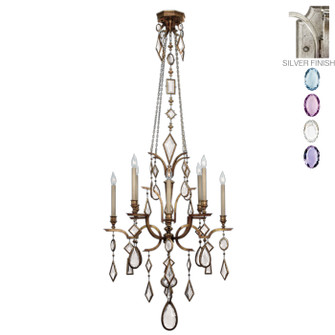 Encased Gems Eight Light Chandelier in Silver (48|725440-1ST)