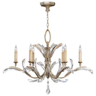 Beveled Arcs Six Light Chandelier in Silver (48|702440ST)