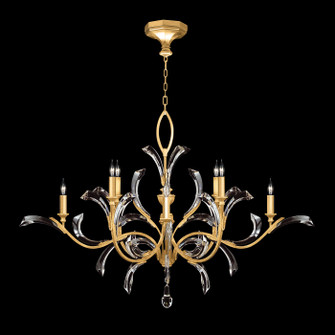 Beveled Arcs Eight Light Chandelier in Gold Leaf (48|701240-SF3)