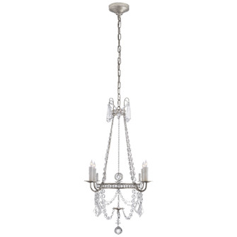 Sharon Four Light Chandelier in Burnished Silver Leaf (268|SP 5030BSL-CG)