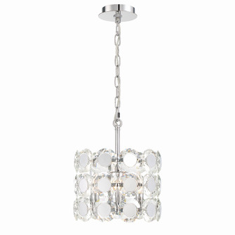 Perrene Three Light Chandelier in Chrome (40|44284-015)
