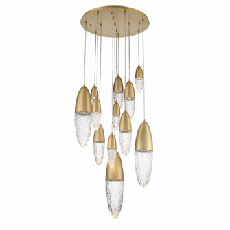 Ecrou 12 Light Chandelier in Satin Gold Paint (40|43859-038)