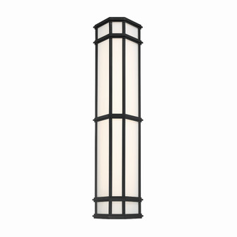 Monte LED Outdoor Wall Sconce in Satin Black (40|42689-010)