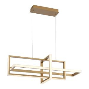 Bordo LED Linear Chandelier in Satin Gold Paint (40|39323-026)