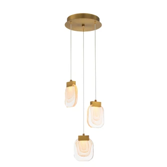 Paget LED Chandelier in Matte Gold (40|38042-010)