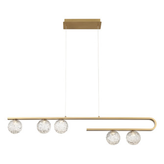 Phillimore LED Linear Chandelier in Satin Gold Paint (40|37351-014)