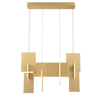 Coburg LED Chandelier in Anodized Gold (40|37345-013)