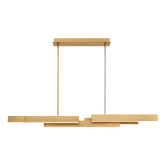 Cameno LED Linear Chandelier in Matte Gold (40|37065-027)