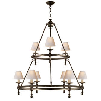 Classic Nine Light Chandelier in Bronze (268|SL 5813BZ-NP)