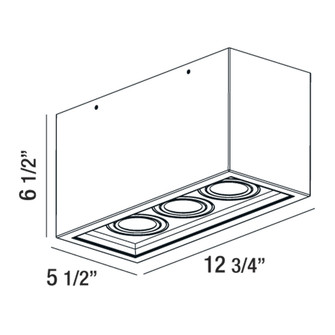 SANTO SANTO,3LT LED FLUSHMNT,33W,WHT in White (40|32689-013)
