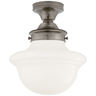 Edmond One Light Flush Mount in Antique Nickel (268|SL 4121AN-WG)