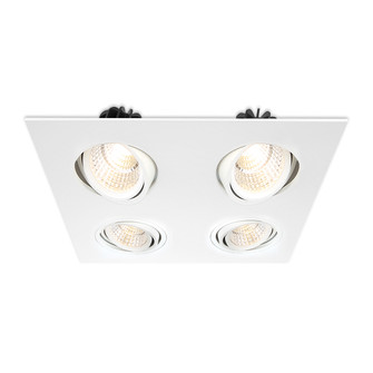 RECESSED MULTIPLE MULT,DOWNLIGHT,4LT,12W,SQ,WHT in White (40|30237-02)