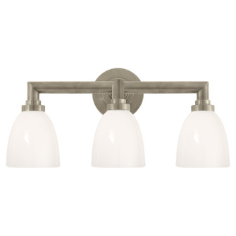 Wilton Three Light Bath Sconce in Antique Nickel (268|SL 2843AN-WG)