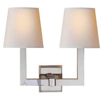 Square Tube Two Light Wall Sconce in Polished Nickel (268|SL 2820PN-NP)