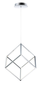 4 Square LED Pendant in Polished Chrome (86|E30582-PC)