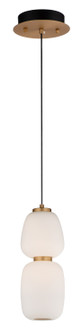 Soji LED Pendant in Black / Gold (86|E25066-92BKGLD)