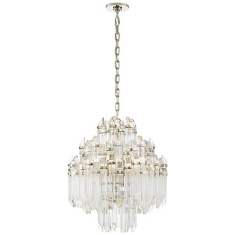 Adele Six Light Chandelier in Polished Nickel with Clear Acrylic (268|SK 5424PN-CA)