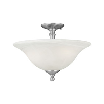 Riva Three Light Semi Flush Mount in Brushed Nickel (45|SL869678)