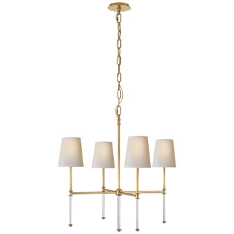 Camille Four Light Chandelier in Hand-Rubbed Antique Brass (268|SK 5050HAB-NP)