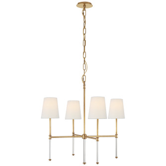 Camille Four Light Chandelier in Hand-Rubbed Antique Brass (268|SK 5050HAB-L)