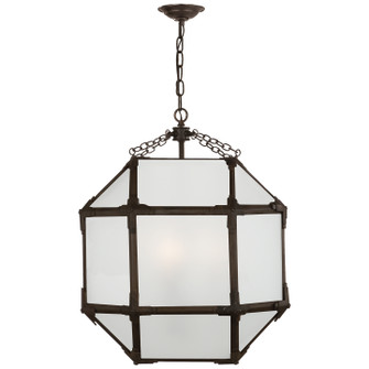 Morris Three Light Lantern in Antique Zinc (268|SK 5009AZ-FG)