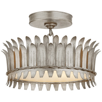 Leslie LED Semi-Flush Mount in Burnished Silver Leaf (268|SK 4205BSL)