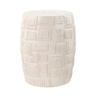 Cambeck Accent Stool in Off White Glazed (45|S0015-8103)
